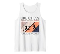 Come Gli Scacchi ma con ferite da puntura Scherma Divertente Canotta