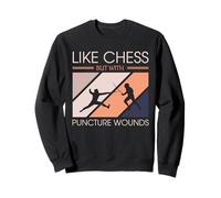 Come Gli Scacchi ma con ferite da puntura Scherma Divertente Felpa