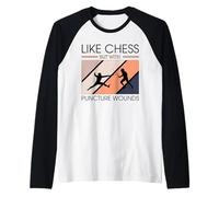 Come Gli Scacchi ma con ferite da puntura Scherma Divertente Maglia con Maniche Raglan