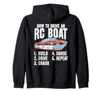 Come guidare una barca RC divertente design modello RC per RC Captain Felpa con Cappuccio