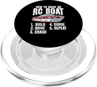 Come guidare una barca RC divertente design modello RC per RC Captain PopSockets PopGrip per MagSafe