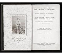 Come ho trovato Livingstone. Viaggi avventure e scoperte in Africa centrale; Compreso Four Months Residence with Dr. Livingstone di Henry M. Stanley. Frontespizio della seconda edizione del libro