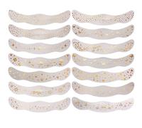 Come i blogger di Instagram, lussuosi adesivi per tatuaggi sulla clavicola con effetto metallizzato luccicante, placcati in oro 24K, impermeabili a doppio strato, 14 squisiti design di nicchia
