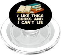 Come i libri spessi non posso mentire la felicità leggere positiva PopSockets PopGrip per MagSafe