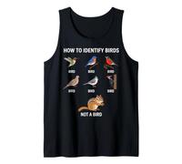 Come identificare Gli Uccelli Birdwatching Divertente Birdwatcher Canotta