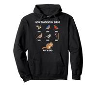 Come identificare Gli Uccelli Birdwatching Divertente Birdwatcher Felpa con Cappuccio