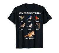 Come identificare Gli Uccelli Birdwatching Divertente Birdwatcher Maglietta