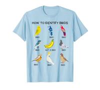 Come identificare gli uccelli Divertente Birdwatcher Ornitologo Maglietta