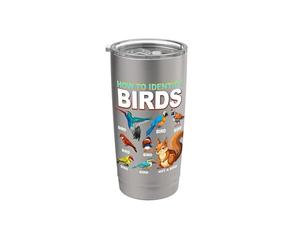 Come identificare gli uccelli uccelli divertenti identificazione Birdwatcher Bicchiere termico in acciaio inox doppia parete