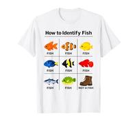 Come identificare i Pesci Pesci Pesce Pescatore di identificazione Divertente Maglietta