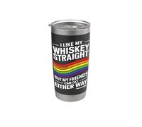 Come il mio whisky dritto LGBT Orgoglio alleato orgoglioso Bicchiere termico in acciaio inox doppia parete
