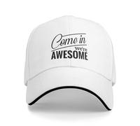 Come in We Are Awesome Donna Uomo Cappellino con Visiera Regolabile Berretto da Baseball Classic Cappellino da Baseball per Ciclismo All'Aperto Sport