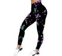 Come Lasciare Un Pantaloni Colorato Stampato Moda Leggings Imitat Pantaloni Donna, Nero , M