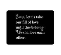 Come, Let Us Take Our Fill of Love until The Morning Farmhouse, Targa in metallo vintage da parete per bagno, decorazione per la casa, targa in alluminio per interni, porta d'ingresso, portico, 25,4 x