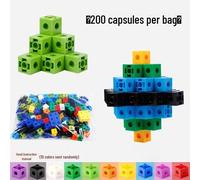 (come l'immagine - 200 pezzi)) 'Magic Cube Building Blocks educativi - Grandi particelle per bambini