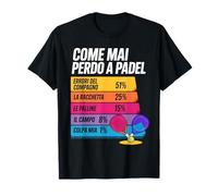 Come Mai Perdo A Padel Maglia Divertente Regalo Padelisti Maglietta