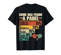 Come Mai Perdo A Padel Maglia Divertente Regalo Padelisti Maglietta