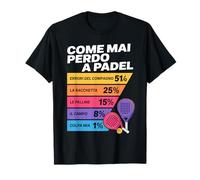 Come Mai Perdo A Padel Maglia Divertente Regalo Padelisti Maglietta