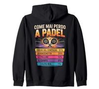 Come Mai Perdo A Padel Scuse Giocatore Padel Felpa con Cappuccio
