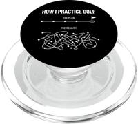 Come mi esercito Piano Golf Vs Realtà Divertente Amante di Golf Hobby PopSockets PopGrip per MagSafe