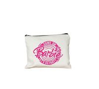 Come on Barbie - Astuccio da donna in tela con motivo cartone animato, astuccio portamatite, portafogli, studentesco, borsa da toeletta riutilizzabile, regalo, 5 EU, 22cmX18cm