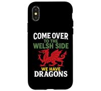 Come Over Galles Side Red Dragon Bandiera Galles Cymru Art Pride Custodia per iPhone X/XS