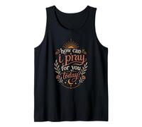 Come Posso pregare per Te Oggi Boho Christian Faith Sun Canotta