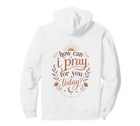Come Posso pregare per Te Oggi Boho Christian Faith Sun Felpa con Cappuccio