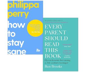 Come restare sani di mente di Philippa Perry e ogni genitore dovrebbe leggere questo libro di Ben Brooks, set di 2 libri