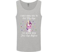 Come Si Fa Atto il Mio Età Divertente Unicorn Compleanno Uomo Canotta Maglia