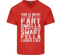Come Si Presenta Un Fart Smella Divertente Slogan T-Shirt In Cotone A V Per Uomo
