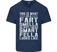 Come Si Presenta Un Fart Smella Divertente Slogan T-Shirt In Cotone A V Per Uomo