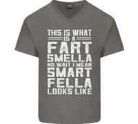Come Si Presenta Un Fart Smella Divertente Slogan T-Shirt In Cotone A V Per Uomo