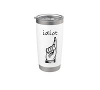Come si scrive idiota Bicchiere termico in acciaio inox doppia parete