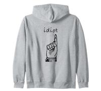 Come Si scrive Idiota Felpa con Cappuccio