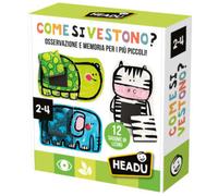 Headu - Come si Vestono, Osservazione e Memoria per i più Piccoli, Un Gioco Educativo per Bambini dai 2 ai 4 anni, Made in Italy