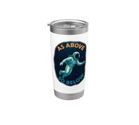 COME SOPRA QUI SOTTO - DIVING ASTRONAUT UNIVERSE Bicchiere termico in acciaio inox doppia parete