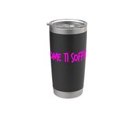 COME TI SOFFRO dolceSenso rosa/fucsia Bicchiere termico in acciaio inox doppia parete