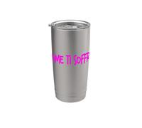 COME TI SOFFRO dolceSenso rosa/fucsia Bicchiere termico in acciaio inox doppia parete