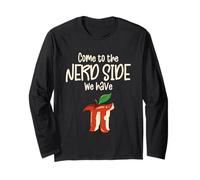 Come To The Nerd Side We Have Pi for Funny Math Teacher Maglia a Manica