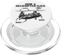 Come un elicottero vola magico divertente Chinook elicottero pilota PopSockets PopGrip per MagSafe