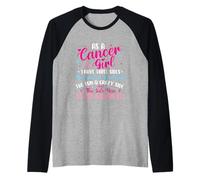 Come Una Ragazza del Cancro Ho Tre Lati - Oroscopo del Segno Zodiacale Maglia con Maniche Raglan