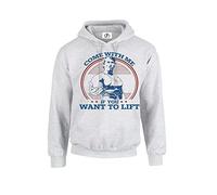 Come with Me If You Want to Lift Terminator Arnold Schwarzenegger Gym Workout Top Pullover Felpa Unisex
