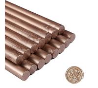 Comealltime di Sigillo di Cera, 15 Bastoncini di Ceralacca Pistola a Colla per Colla a Caldo Pistola, Cera Sigillante Sticks per Inviti di Nozze, Buste di Biglietti, Regalo di Natale (Champagne)