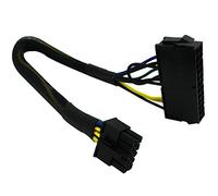 COMeap 24 pin per 10 pin ATX PSU Principale Adattatore di Alimentazione Intrecciato Maniche Cavo per PC IBM Lenovo e Server da 12 pollici (30 cm)
