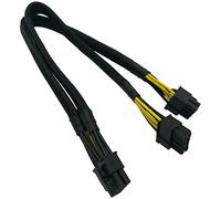 COMeap CPU 8 pin Maschio a Doppio 8 pin (6 + 2) Cavo adattatore di alimentazione PCIe maschio per Dell PowerEdge R720 720XD R730 e GPU NVIDIA Tesla J30DG da 15 pollici (38 cm)