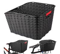 Comebachome Bike Cestino Posteriore, Cestino per Bici Posteriore a carico Forte 13.6x10x9.6 Pollici con Manico, Cesto di portanti per carico in Bicicletta PP per Verdure da Pet.