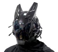 Comebachome Cyber Mask, Casco Leggero a LED, Maschera Punk Gotica anticrossata, Maschera futuristica di Techni di Fantascienza per Festival Musicale Cosplay Halloween Party