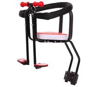 Comebachome Seggiolino per Bici per Bambini Seggiolino per Bici per Bambini Montato anteriormente con Barra di Sicurezza e Schienale per Comfort per Neonati con poggiapiedi, Bambino, Bebè