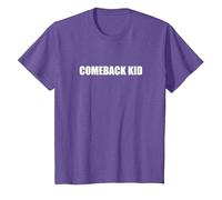 Comeback Kid Maglietta, Bambini, Viola mélange, 8 Anni